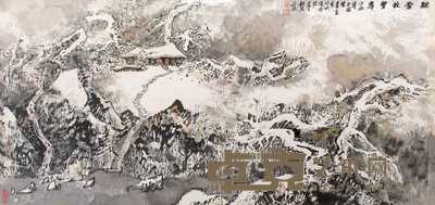 杜巽 瑞雪兆丰年 镜心 136×68cm